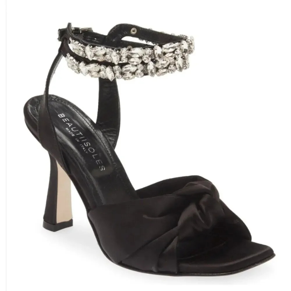 Beautiisoles Callie Silk Satin Sandal Size 7